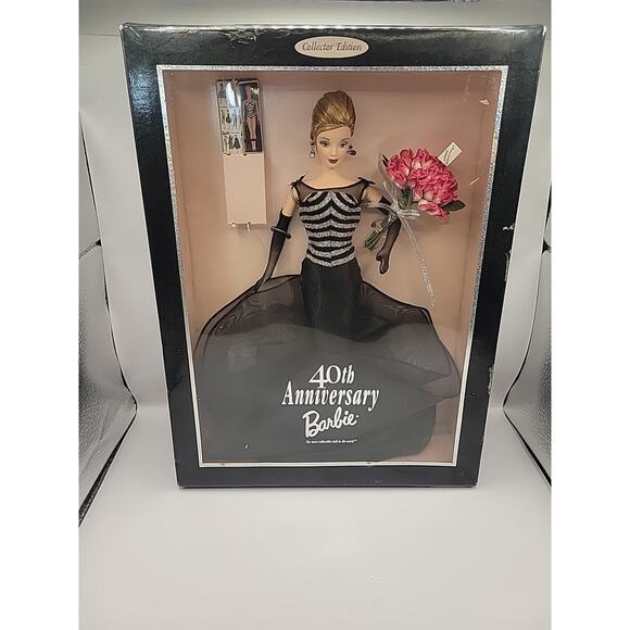 Barbie 40th Anniversary Blonde Collector Edition Doll 1999 Mattel 21384 - Picture 1 of 7